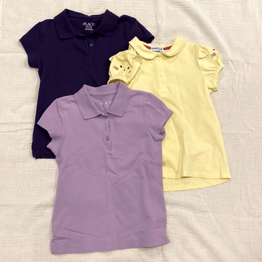 Set of 3 Girls Uniform Polos